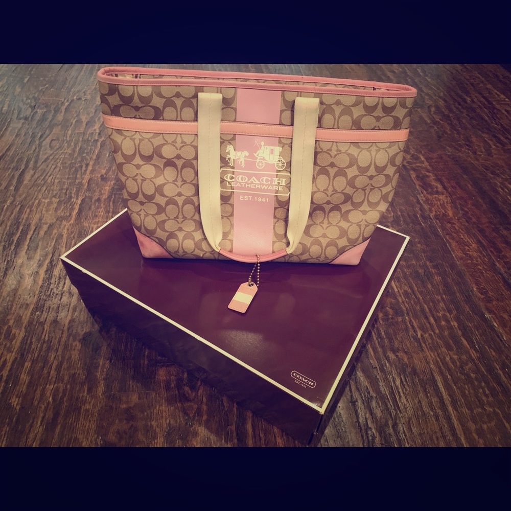 Coach Pink Diaper Bag